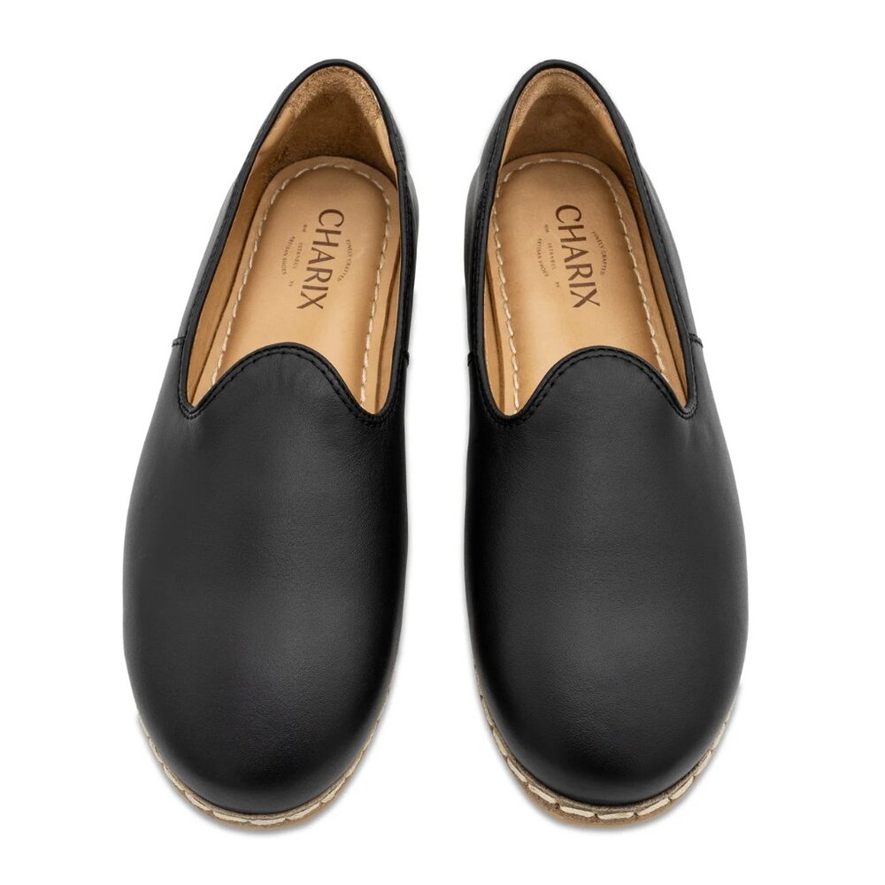 Artisanal, Hand Made, Comfiest Shoes Ever! Charix Black Slip On Shows (size 7) - Picture 8 of 11